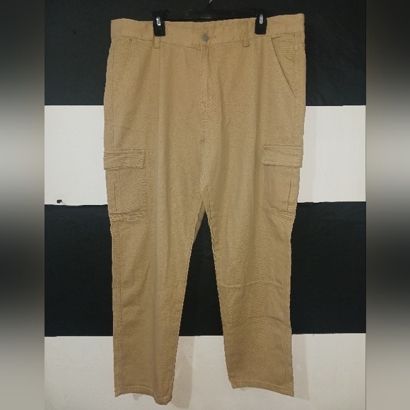 NEW Manfinity Men Khaki Nude Cargo Pants - Picture 7 of 11